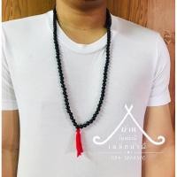 ราคา สร้อยคอลูกประคำแร่เหล็กน้ำพี้ขนาดเม็ด 8 มิล (2888908687)