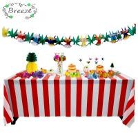 ราคา BREEZE Circus Cloth Stripe Mats, ผ้าปูโต๊ะสําหรับงานเลี้ยงวันเกิดคริสต์มาส, อุปกรณ์ประกอบฉากภาพปิคนิคลายทางสีแดงและสีขาว (42100818573)