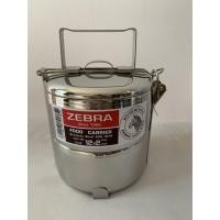 ราคา Zebra ปิ่นโตอาหาร ปิ่นโตสแตนเลส ตราหัวม้าลาย ขนาด 12/2 ซม (18377315347)