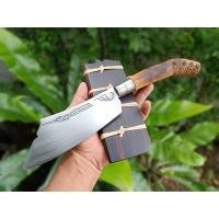 ราคา อีโต้ มีดอีโต้ Chopper Cleaver มีดแรมโบ้ มีดปังตอ มีดเดินป่า มีดแคมป์ มีดพก ใบ 6.5” ผิวขัดตอกลาย ด้ามเหง้าไผ่ ฝักพะยูง (17190403375)