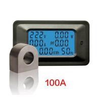 ราคา 110-220vac 20A 100A LCD Digital Panel Power Watt Meter Monitor แรงดันไฟฟ ้ า KWh Voltmeter Ammeter (3433215869)