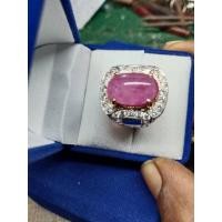 ราคา แหวนเงินแท้ทับทิมพม่าบ่อเก่า (56104708940)