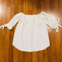 ราคา เสื้อปาดไหล่ แขนผูกโบว์ (2815168305)