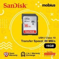 ราคา การ์ดหน่วยความจําแฟลช SanDisk 16GB Ultra SD UHS-I Class 10 (23368869921)