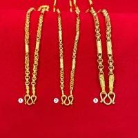 ราคา สร้อยคอทองลายทาโร่คั่นปล้องตัดลาย น้ำหนัก 1-5 บาท ยาว 20-26 นิ้ว ทองชุบ ทองปลอม ทองหุ้ม งานสวย ใส่แทนของจริงได้ (15549341542)