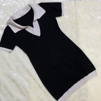 ราคา มินิเดรสถัก Black Preloved (40656387944)