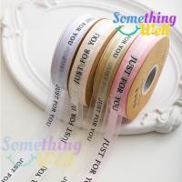 ราคา ริบบิ้นผ้าชีฟอง Just for you (แบ่งขาย 3 เมตร) กว้าง 2.5CM ริบบิ้นผ้าโปร่ง ผ้าซาติน (28635715041)