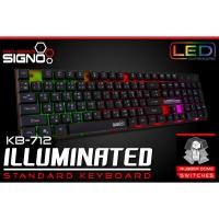ราคา Signo (คีย์บอร์ด E-Sport) รุ่น KB-712 LED Illuminated RUBBER DOME Switch Gaming Keyboard (3657929349)