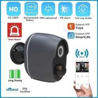 ราคา ❤ Tuya กล้องแบตเตอรี่อัจฉริยะไร้สายสามารถชาร์จใหม่ได้ Ip65กลางแจ้งกล้องแบตเตอรี่กล้องวงจรปิด Wi (42463542462)