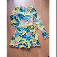 ราคา ส่งต่อ เดรสสั้น ป้ายหน้า ลายดอก (1019089176)