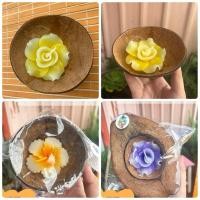 ราคา กระทง กะลา เทียนกะลา เทียนกระทง ลอยกะทง เทียนลอยน้ำ เทียนดอกไม้ ลายดอกบัว (26716605642)