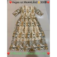 ราคา เดรสลูกไม้ MแพทL มือ2 งานป้ายVegas (22758203582)