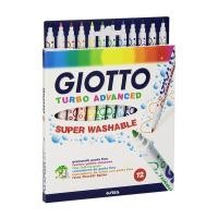 ราคา (โค้ดINCSM4Lขั้นต่ำ49ลด20) GIOTTO Turbo Advance 12 Colours (ปากกาเมจิก 12 สี) (751620133)