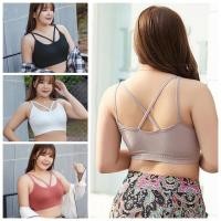 ราคา บรา คนอ้วน หน้าไขว้ ขนาดใหญ่ สำหรับสาวอวบ อกใหญ่ สายเดี่ยว สปอร์ตบรา เสริมฟองน้ำ ผ้านุ่ม เกรดฟรีเมี่ยม (22624318886)