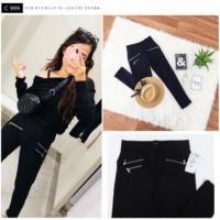 ราคา Zip Leggings cottonbells (40755717953)