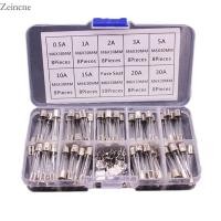 ราคา 72pcs Fast Blow Glass Tube Fuses 6x30mm 250V 0.5A/1/2A/3A/5A/10A/15A/20A/30A (24922869646)