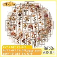 ราคา 50 ชิ้น Retro ดอกไม้สติกเกอร์ตกแต่งคอมพิวเตอร์กันน้ํา PET สติกเกอร์ของเล่นเด็ก (56500929053)