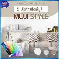 ราคา เฉดสีทาบ้านสไตล์มูจิ สีทาบ้าน สีเบเยอร์ Beger Super Hi-Shield ชนิดกึ่งเงา เช็ดล้างได้ ภายนอก/ภายใน 3.5 ลิตร เกรด 5-7ปี+ (43001237085)