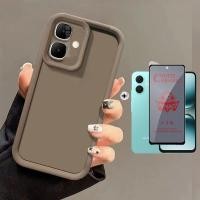 ราคา 2 in 1 Tecno Spark Go 2 เคสโทรศัพท์กันกระแทกสําหรับ Tecno Spark Go2 ความเป็นส่วนตัวกระจกนิรภัยป้องกันหน้าจอ (27139095225)