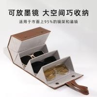 ราคา กล่องเก็บแว่นตา กล่องใส่แว่นตากันแดด ผู้หญิงพับได้แบบพกพา ความรู้สึกสูงต้านการบีบอัดแว่นตากันแดด กล่องใส่แว่นตากันแดดสําหรับผู้ชาย (46756671822)