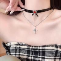 ราคา สร้อยคอโชคเกอร์หนังหัวใจสีแดง เทรนด์ใหม่สำหรับผู้หญิง พร้อมจี้แฟชั่น (41920956138)