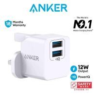 ราคา Anker PowerPort mini Dual Port USB Plug Charger Super Compact Wall Charger, เอาต์พุต 2.4A สําหรับ iPhone และอื่นๆ (A2620) (48654722240)