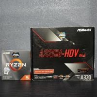 ราคา CPU AMD RYZEN 5 3600 6C/12T + ASROCK A320M HDV R4.0 (DDR4) (AM4) (MICRO-ATX) มือ2 (มีกล่อง) ใช้งานปกติ / ประกัน 7 (25587898026)