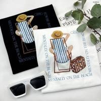 ราคา เสื้อยืด Oversize แบรนด์ Anywear ®️ ลาย Mentally on th BEACH (23271491736)