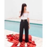 ราคา Chamniii กางเกงขายาว BELT PANTS + พร้อมเข็มขัด (29681811499)