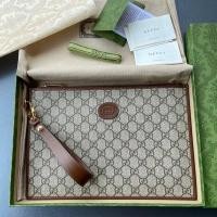 ราคา G GUCCI GUCCI ตกแต่งคลัตช์ผู้ชาย Interlocking Double G672953กระเป๋าสตางค์ใบใหญ่ (57707357362)