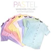 ราคา Mandarin Pastel Short Sleeve เสื้อเชิ้ต คอจีน แขนสั้น พาสเทล (768951)