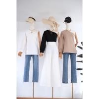 ราคา เสื้อไหล่เบี่ยง เสื้อเปิดไหล่ข้างเดียว เสื้อแฟชั่นผญ (10568483757)