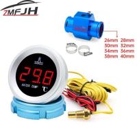 ราคา Car Water Temperature Gauge With 10mm Temp Sensor Car Digital LCD Temp Display For Car Truck Boat W (48355660633)