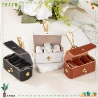 ราคา TEATH Dog Ring Bearer, Anti Lost Mini Ring Jewelry Bag, Solid Color PU Leather Jewelry Pouch for Dog Collar (51407588477)