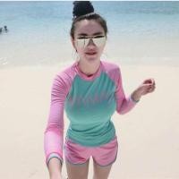 ราคา ชุดว่ายน้ำแขนยาวแบรนด์minimal กันแดด ผ้าดีมากๆ มีฟองน้ำ และกางเกงซับใน (456948086)