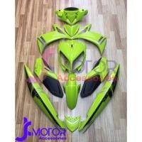 ราคา 12ชิ้น ชุดสี YAMAHA​ NOUVO​ ELEGANCE​ 135cc​ แฟริ่ง​ใหม่​ " แท้​ " เบิก YAMAHA สีเขียวมุกเหลือบทอง​ -​ ตัดดำด้าน​ (2923892827)