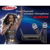 ราคา ไมโครโฟนไร้สาย ไมค์ลอยคู่ WIRELESS MICROPHONE รุ่น YUGO JH-223TOP ฟรีสายสัญญาณเสียง (5956985979)
