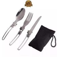 ราคา ชุดช้อนส้อมสนาม 3in1 (44074084480)