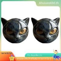 ราคา [ใน คลังสินค้า] พื้นผิวตกแต่งตุ๊กตาแมวเรซิ่นหัวแมวที่ระลึกของขวัญโต๊ะแมวตกแต่ง (52857589854)