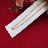 ราคา สร้อยคอทองลายคตกิตคั่นปล้อง ยาว 18 นิ้ว น้ำหนัก 2 สลึง หุ้มเศษทองเยาวราช ทองชุบ ทองปลอม ใส่แทนทองแท้ได้ ใส่อาบน้ำได้ (9932369885)