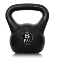 ราคา เคตเทิลเบล Kettlebell มือสอง ลูกตุ้มยกน้ำหนัก สีดำ (แบบใหม่) น้ำหนัก 8 กก. จับถนัดมือ แถมที่กระโดดเชือก (25830940811)