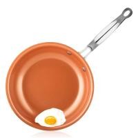 ราคา LMETJMA Frying Pan Nonstick 20 24 28cm Frying Pan with Ceramic Titanium Coating Round Copper Egg Pan Kitchen Cookware KC (29162362882)
