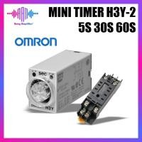 ราคา MINI Timer Omron H3Y-2 / H3Y2 รีเลย์ตั้งเวลาหน่วงเวลา 5S 30S 60S (44752153781)