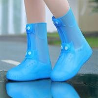 ราคา Anti-slip ทนต่อการสึกหรอ Rain Shoe Cover ผู้หญิงสวมใส่ด้านนอกรองเท้ากันน้ําวัสดุหนา Rain-proof กันน้ํากลางรองเท้าฝน (52307602799)