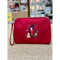 ราคา ##Shiseido Cosmetic Red Bag Pouct By #Radley London กระเป๋าสีแดงBurgundy จากShiseido X Radley London Sz: 23x17cm (27428929756)