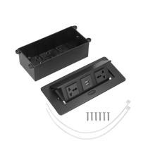 ราคา จัดส่งที่รวดเร็วในพื้นที่ Table Pop Up Socket Dual USB Power Outlet Strip Hub Connection Box 250V J29 สําหรับโฮมออฟฟิศ (41475399471)