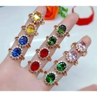 ราคา #แหวนนาคหัวพลอยล้อมเพชรคละสี#แหวนนาค#แหวนพลอย (21055882349)