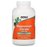 ราคา ✨Preorder✨ Now Foods, Magnesium Citrate, 200 mg, 250 Tablets (3935817024)