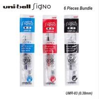 ราคา Uni-ball Signo RT Pen Refill UMR-83 (0.38mm) สําหรับ UMN-138 (มัด 6 ชิ้น) (54505491044)