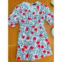 ราคา จั้มสูทสีขาวลายดอกไม้สีแดง สวยมากๆ งานป้ายงานจริงสวย (24560530900)